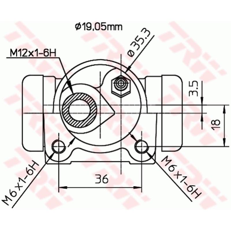 Cylindre de roue TRW BWD300 - Visuel 1