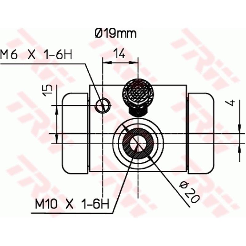 Cylindre de roue TRW BWD316 - Visuel 1