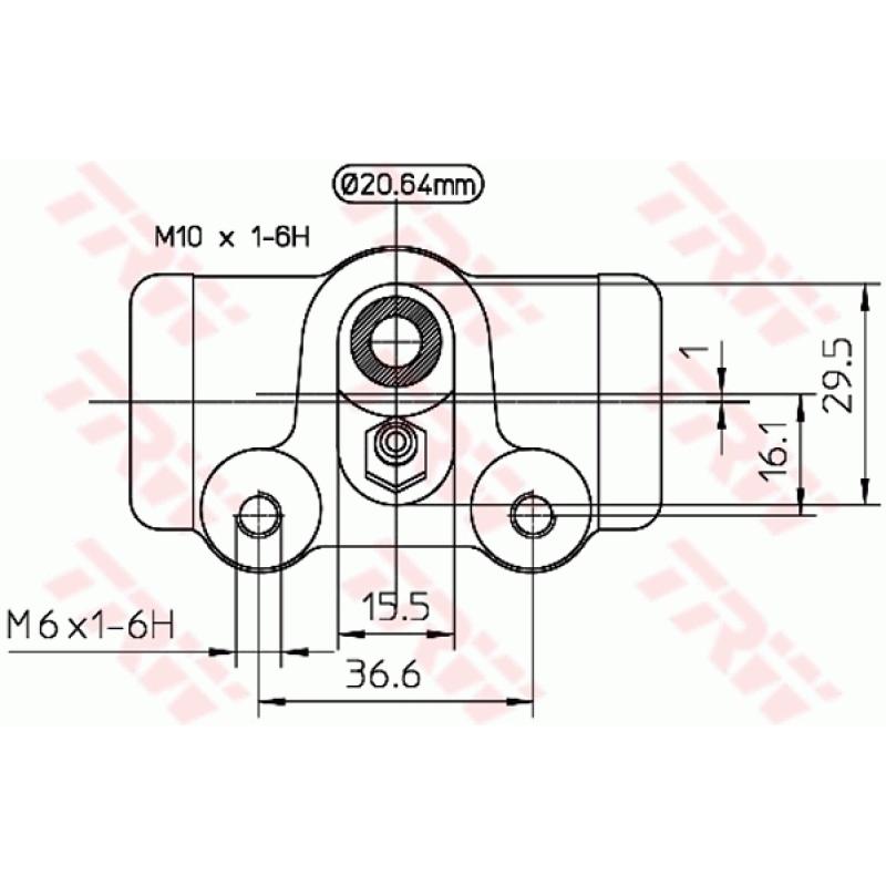 Cylindre de roue TRW BWF122 - Visuel 1
