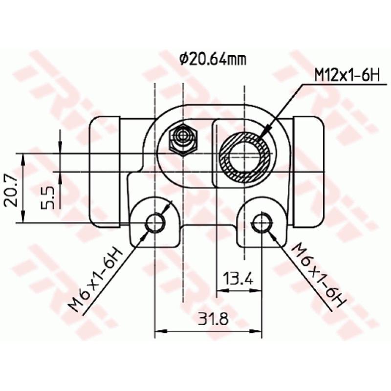 Cylindre de roue TRW BWF126 - Visuel 1