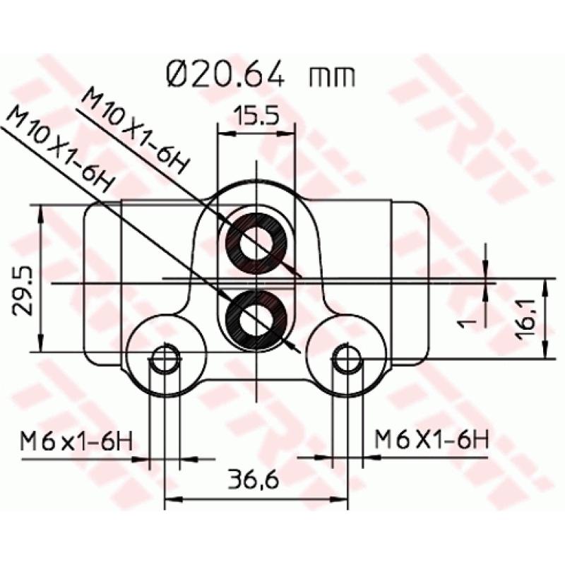 Cylindre de roue TRW BWF132 - Visuel 1