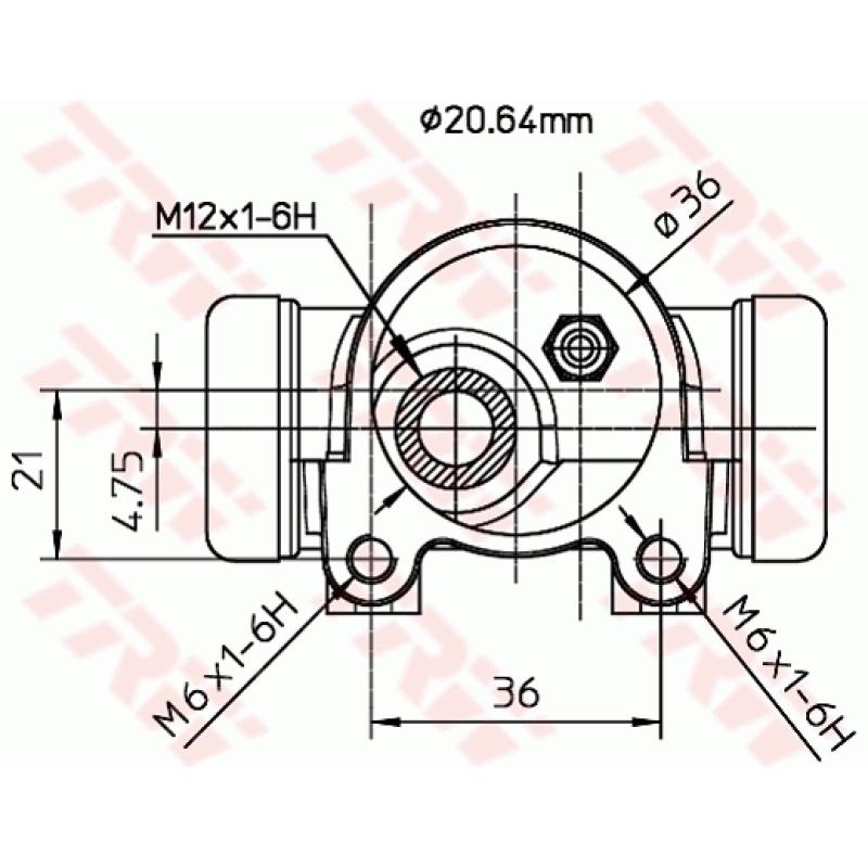 Cylindre de roue TRW BWF153 - Visuel 1