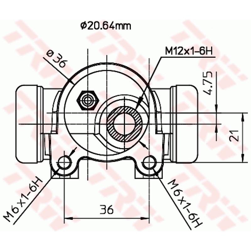 Cylindre de roue TRW BWF154 - Visuel 1