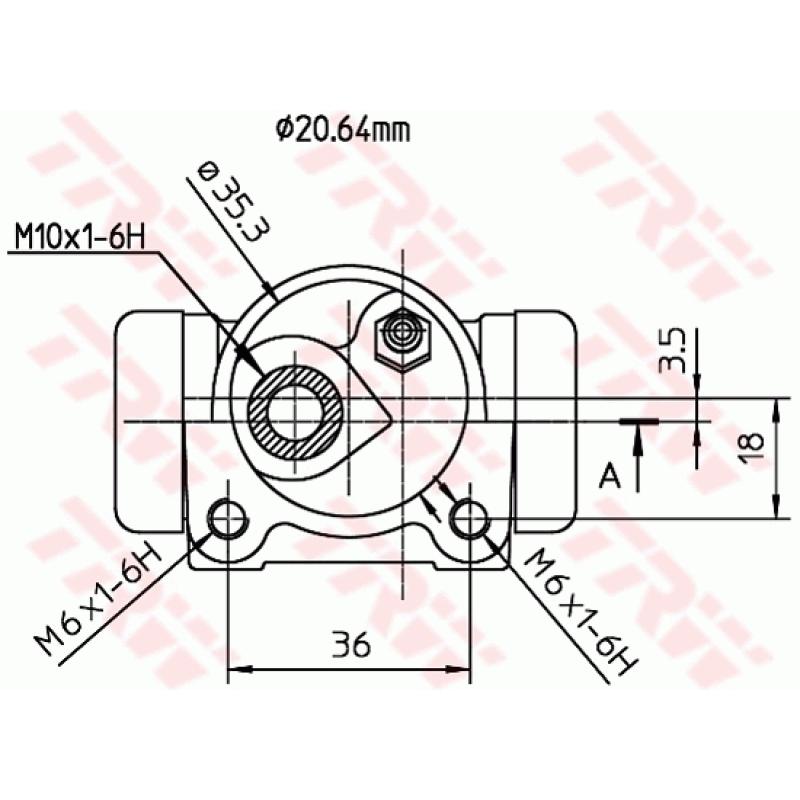 Cylindre de roue TRW BWF160 - Visuel 1