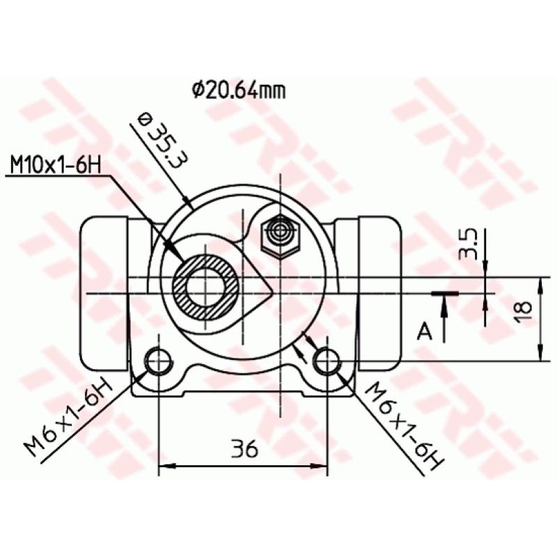 Cylindre de roue TRW BWF162 - Visuel 1