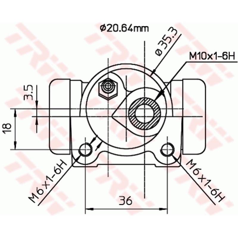 Cylindre de roue TRW BWF163 - Visuel 1