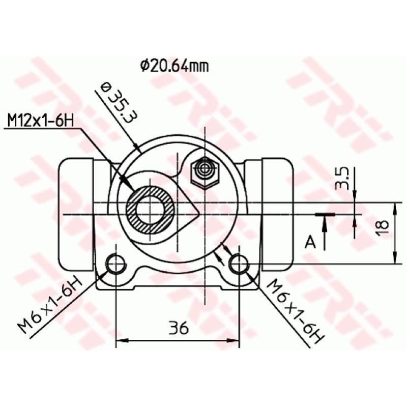 Cylindre de roue TRW BWF170 - Visuel 1