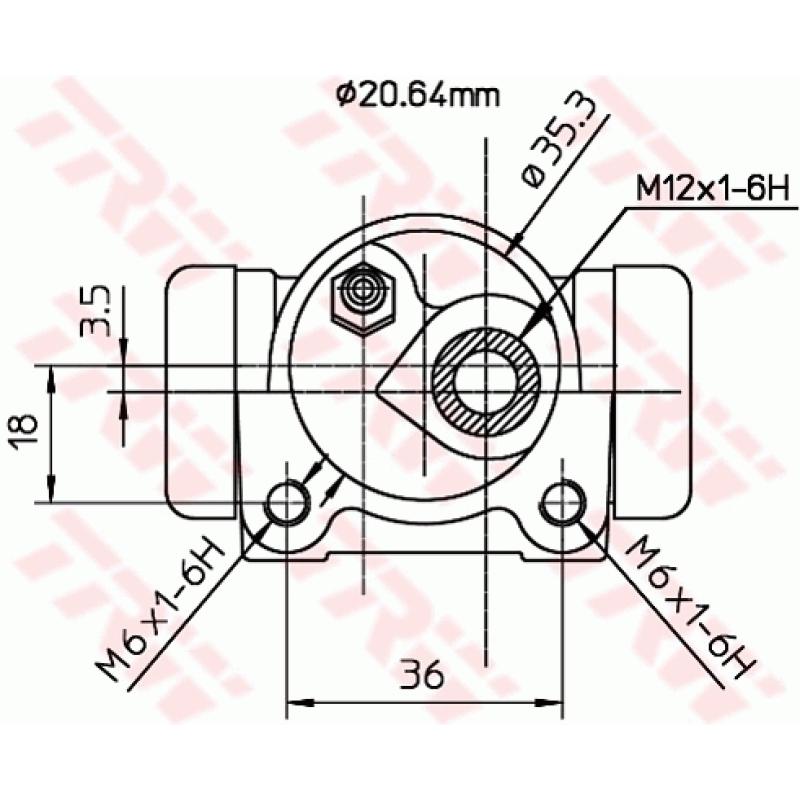 Cylindre de roue TRW BWF171 - Visuel 1