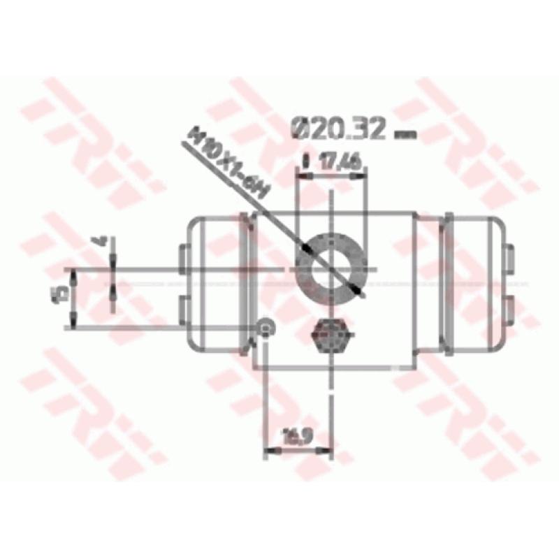 Cylindre de roue TRW BWF195 - Visuel 1