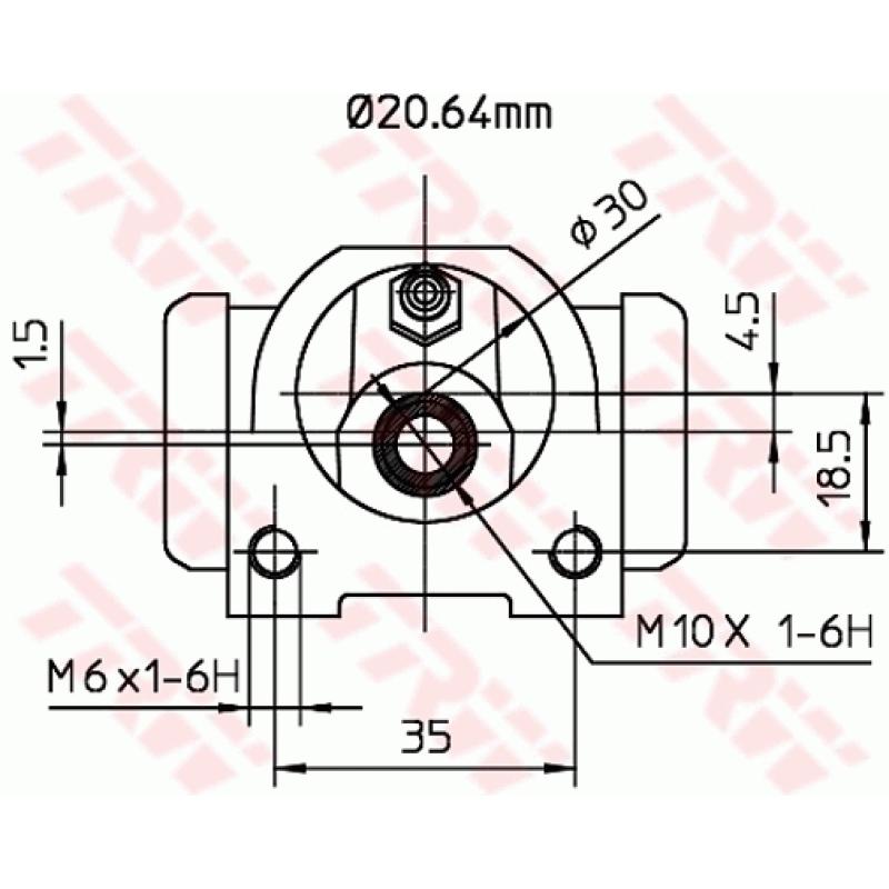 Cylindre de roue TRW BWF261 - Visuel 1