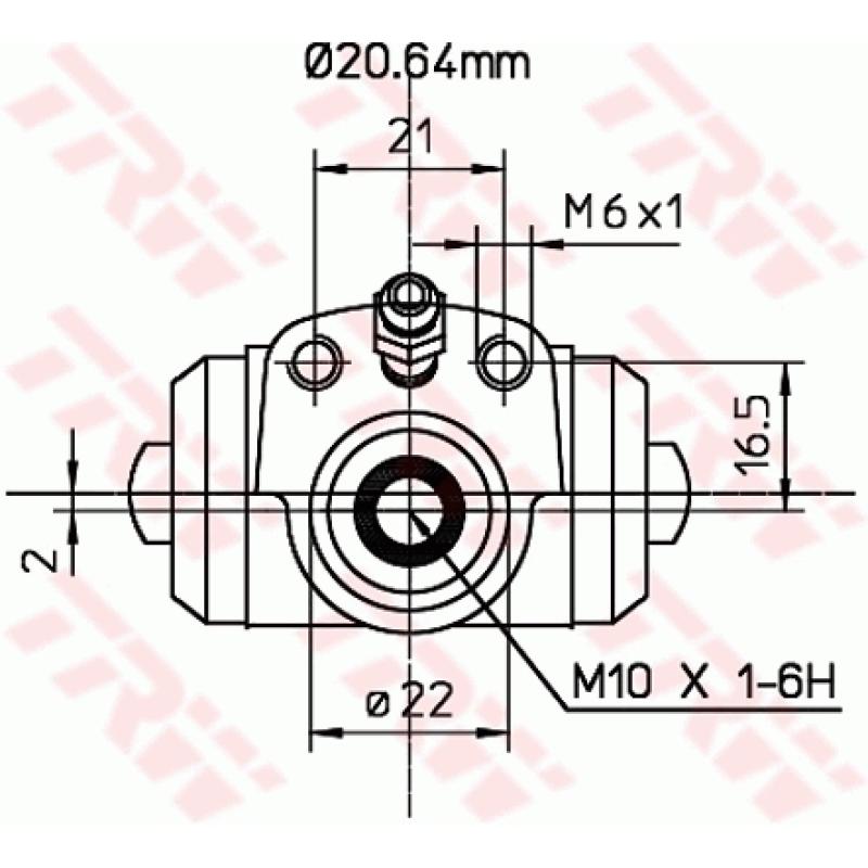 Cylindre de roue TRW BWF295 - Visuel 1
