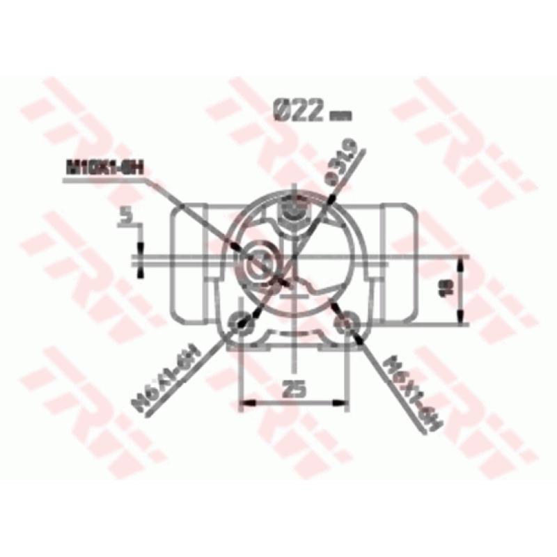 Cylindre de roue TRW BWH113 - Visuel 1