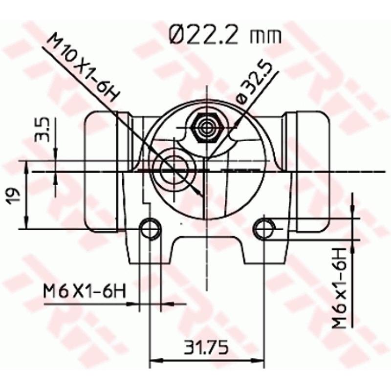Cylindre de roue TRW BWH135 - Visuel 1