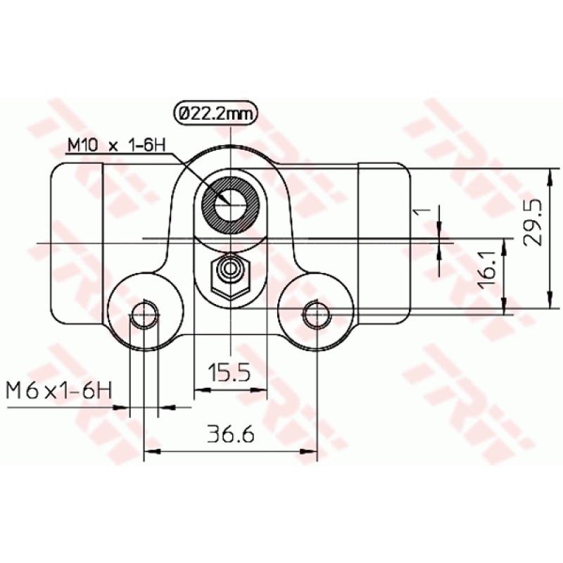 Cylindre de roue TRW BWH145 - Visuel 1