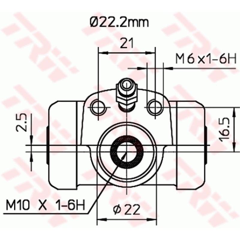 Cylindre de roue TRW BWH377 - Visuel 1