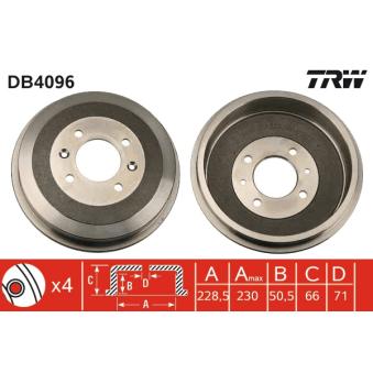 Tambour de frein TRW [DB4096]