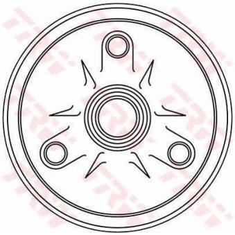 Tambour de frein TRW [DB4122]