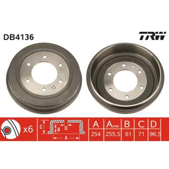 Tambour de frein TRW DB4136