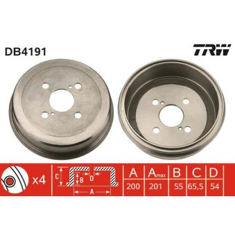 Tambour de frein TRW DB4191