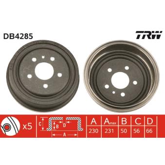 Tambour de frein TRW OEM 568060