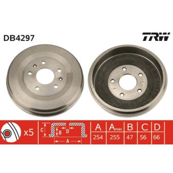 Tambour de frein TRW DB4297