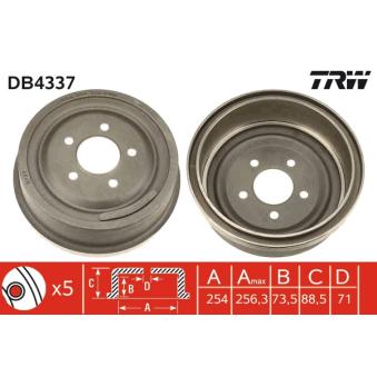 Tambour de frein TRW OEM 1084060