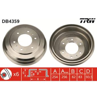 Tambour de frein TRW DB4359