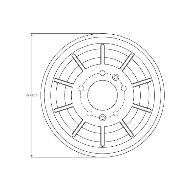 Tambour de frein TRW DB4405 - Visuel 1