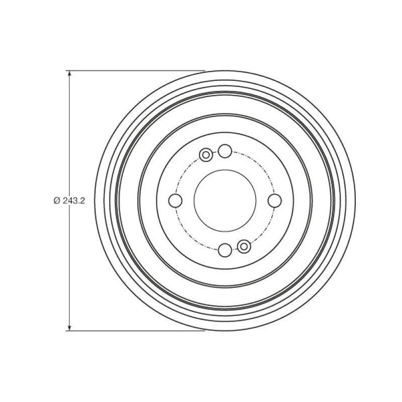 Tambour de frein TRW DB4422 - Visuel 1