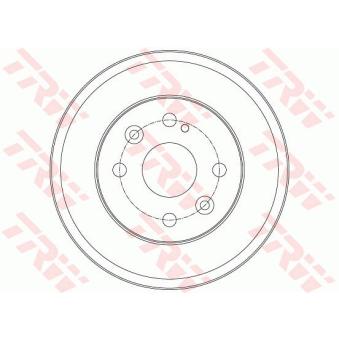 Tambour de frein TRW DB4429 pour MAZDA 2 1.5 - 103cv