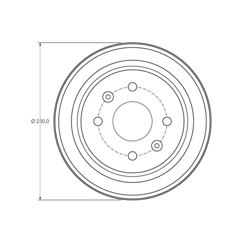 Tambour de frein TRW DB4442 - Visuel 1