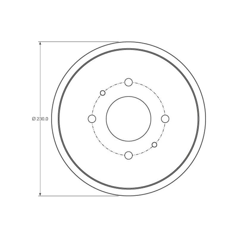 Tambour de frein TRW DB4443 - Visuel 1