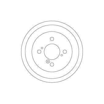 Tambour de frein TRW DB4476 pour SUZUKI SWIFT 1.3 DDIS - 75cv