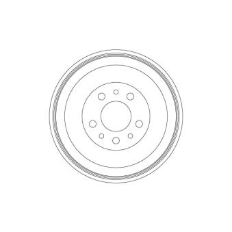 Tambour de frein TRW DB4563 pour OPEL COMBO 1.3 CDTI - 90cv