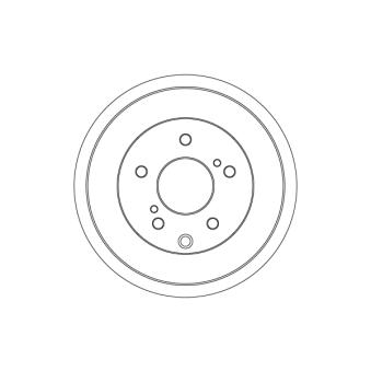 Tambour de frein TRW DB5006 pour HYUNDAI SANTAMO 1.5 DCI - 110cv Tambour de frein TRW DB5006 pour HYUNDAI SANTAMO 1.5 DCI - 110cv