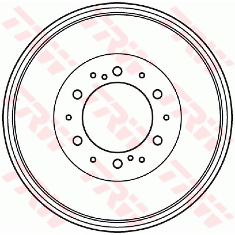 Tambour de frein TRW DB7036 - Visuel 1