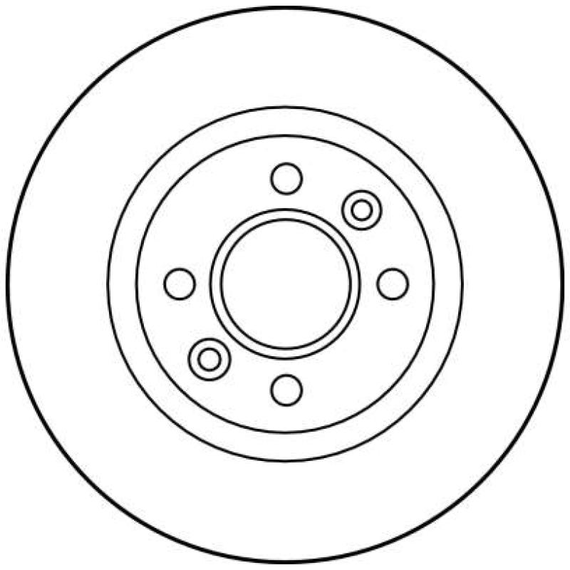 Jeu de 2 disques de frein avant TRW DF1017 - Visuel 1