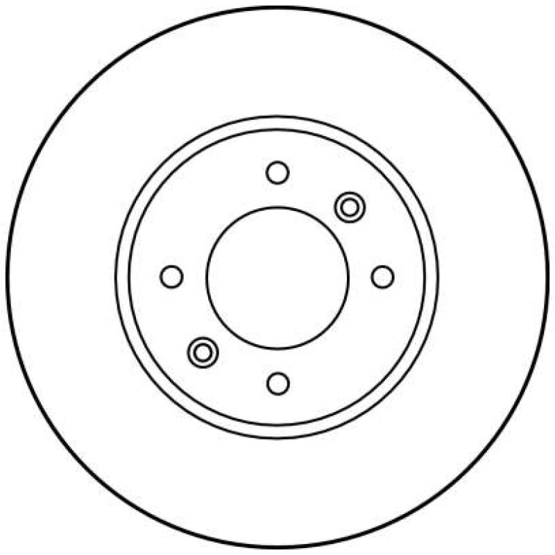 Jeu de 2 disques de frein arrière TRW DF1031 - Visuel 1