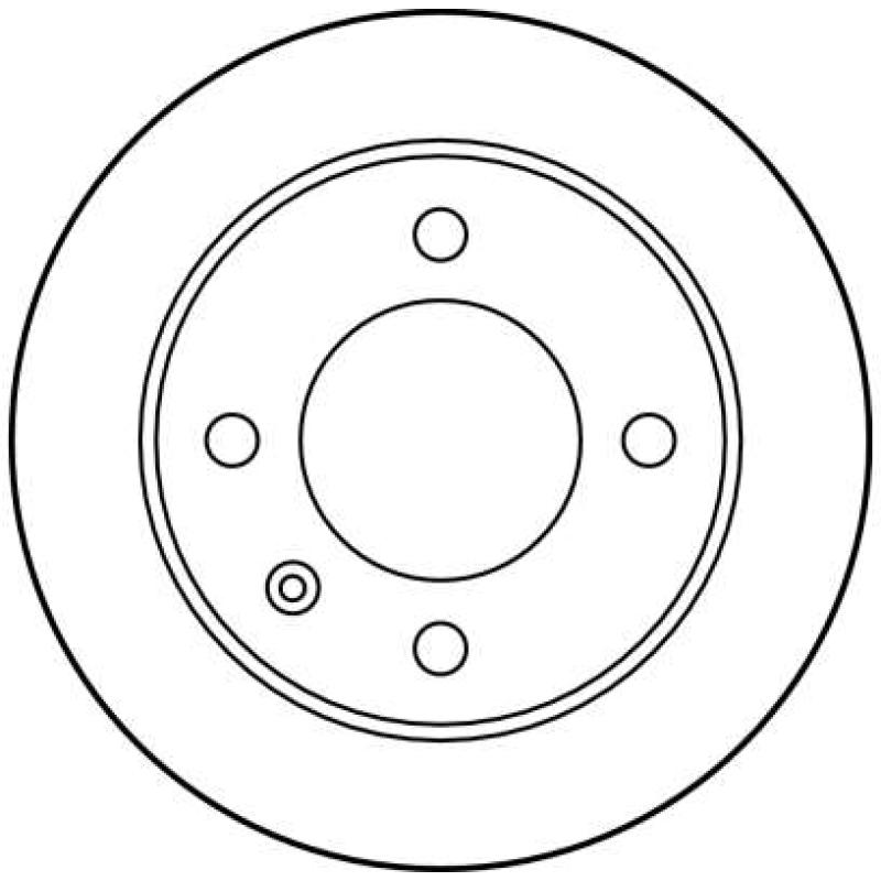 Jeu de 2 disques de frein arrière TRW DF1122 - Visuel 1