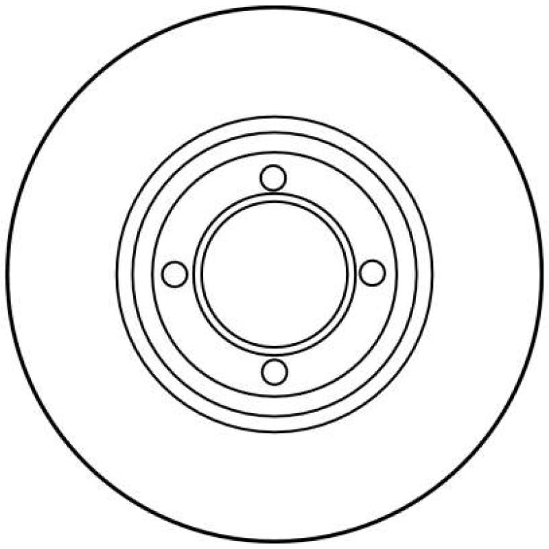 Jeu de 2 disques de frein avant TRW DF1203 - Visuel 1