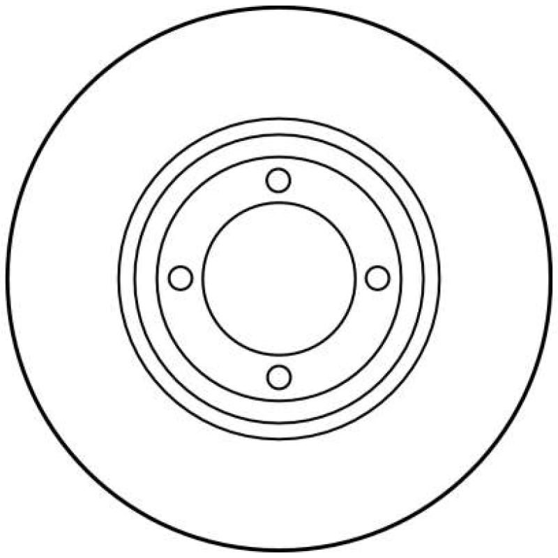 Jeu de 2 disques de frein avant TRW DF1210 - Visuel 1