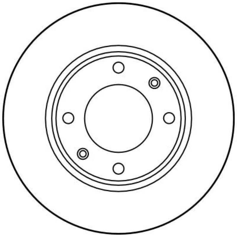 Jeu de 2 disques de frein avant TRW DF1218 - Visuel 1