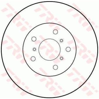 Jeu de 2 disques de frein avant TRW OEM 4351232120