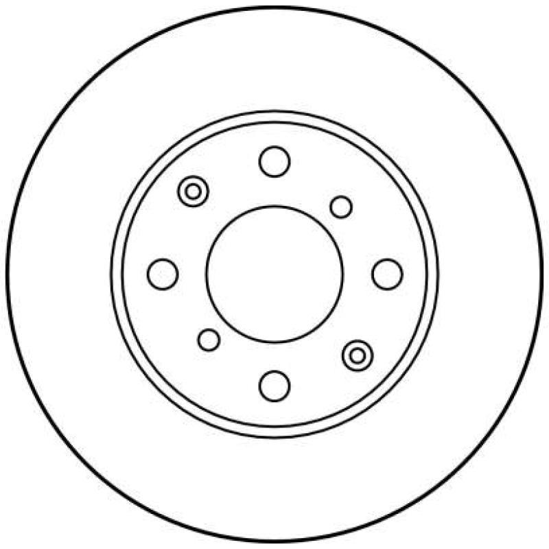 Jeu de 2 disques de frein avant TRW DF1436 - Visuel 1