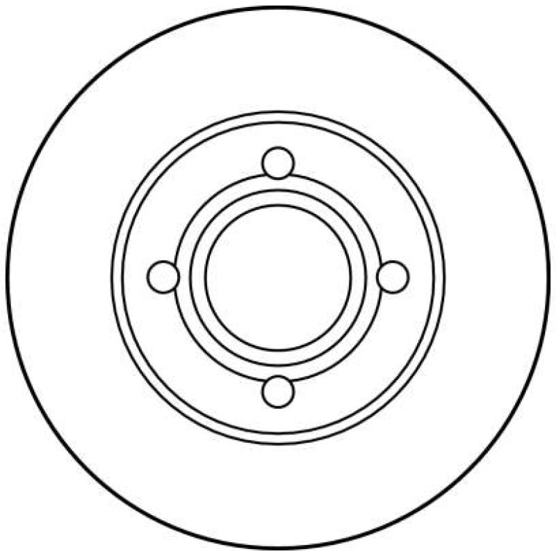 Jeu de 2 disques de frein avant TRW DF1530 - Visuel 1
