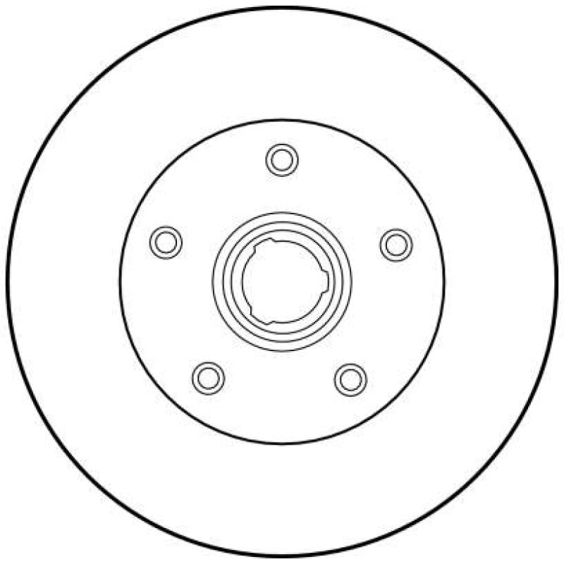 Jeu de 2 disques de frein arrière TRW DF1540 - Visuel 1
