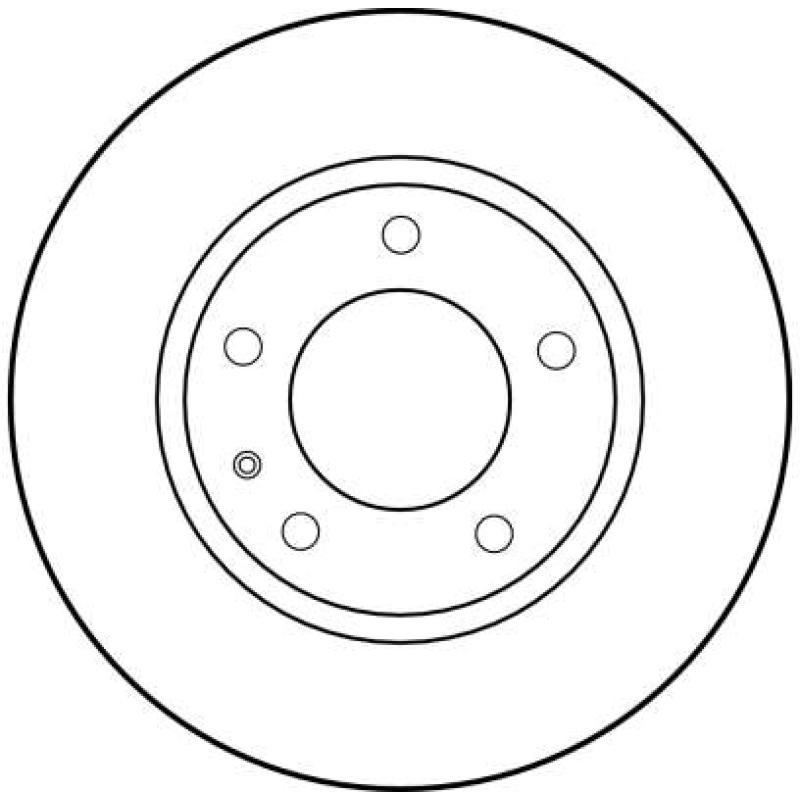 Jeu de 2 disques de frein avant TRW DF1565 - Visuel 1