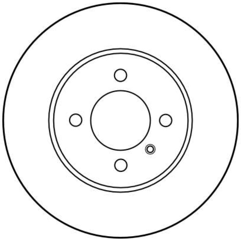 Jeu de 2 disques de frein avant TRW DF1569 - Visuel 1