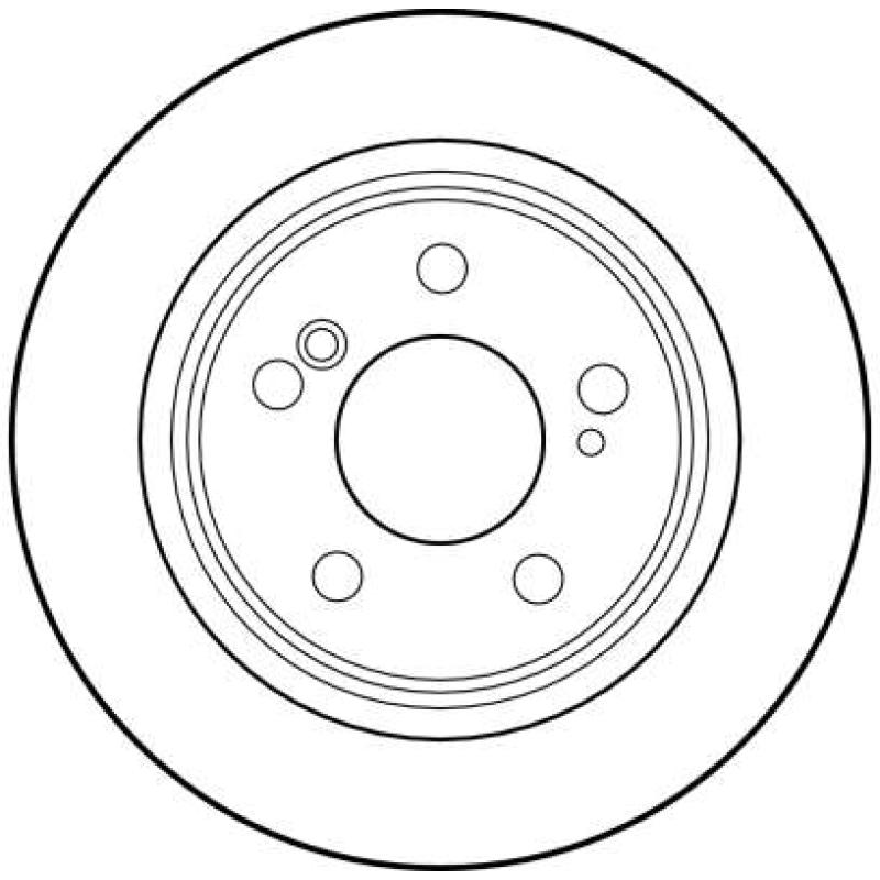 Jeu de 2 disques de frein arrière TRW DF1595 - Visuel 1