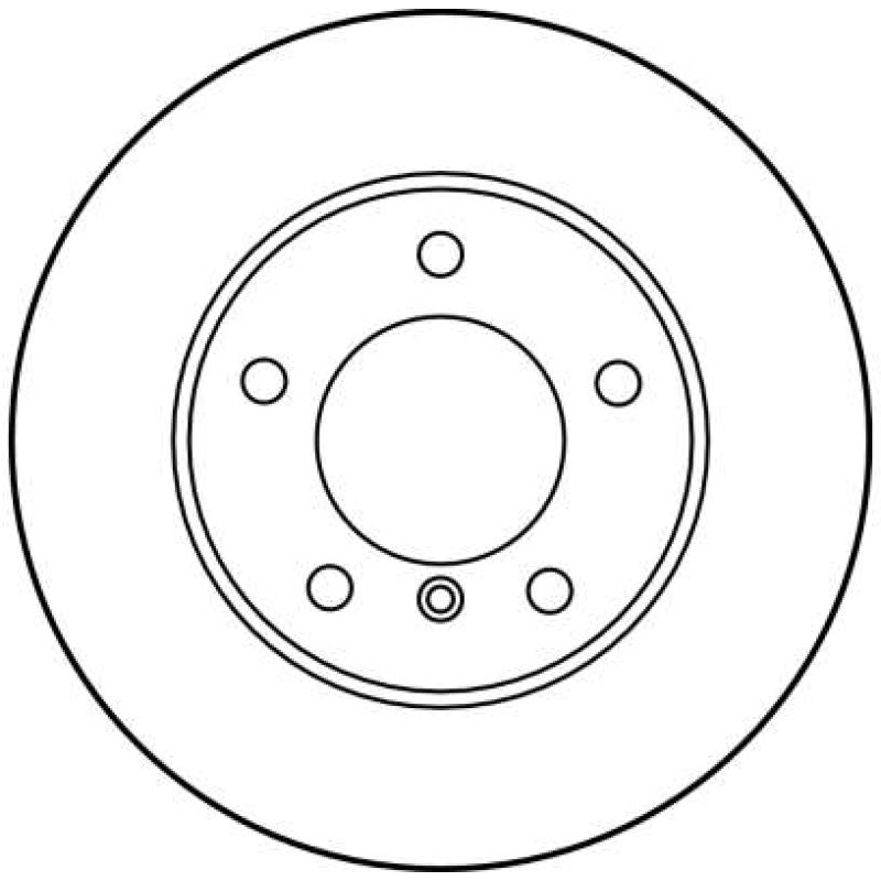 Jeu de 2 disques de frein avant TRW DF1599 - Visuel 1